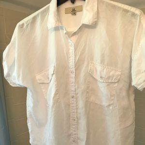 Thread and supply button down white shirt